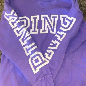 pink victoria’s secret sweatshirt